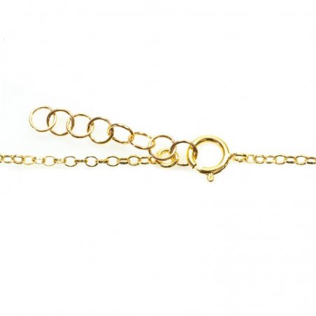 Pulsera flor bañada en Oro