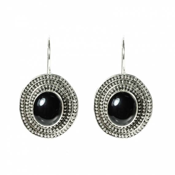 Pendientes gran ónix estilo Maya