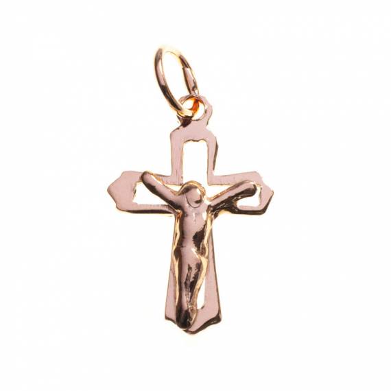 Crucifijo bañado en Oro 2