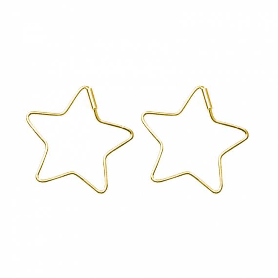 Pendientes estrella minimalista 2