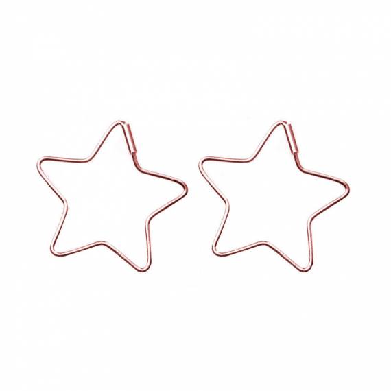 Pendientes estrella minimalista