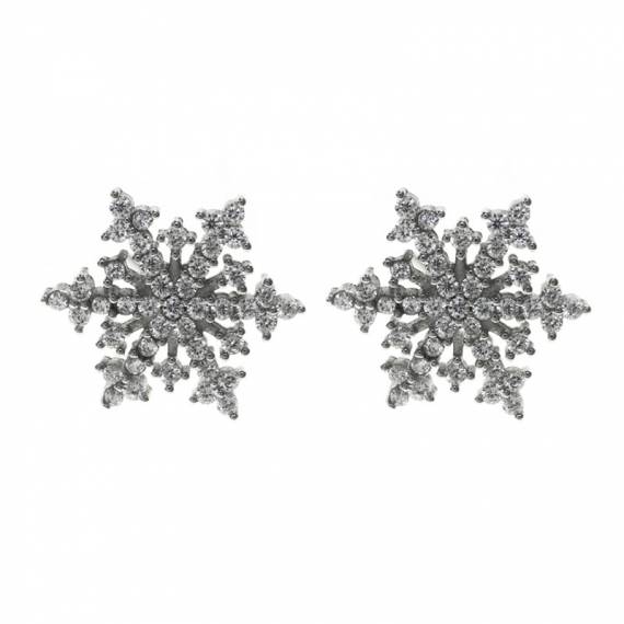 Pendientes copo de nieve Glam