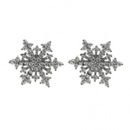 Pendientes copo de nieve Glam