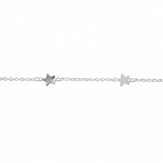 Pulsera con estrellitas Plata de Ley