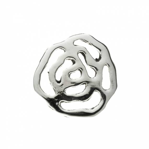 Pendientes rosa calada Plata de Ley 2