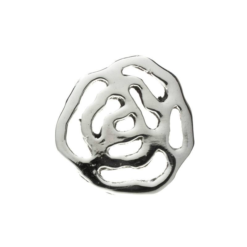 Pendientes rosa calada Plata de Ley