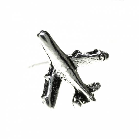 Pendientes avión Plata de Ley 2