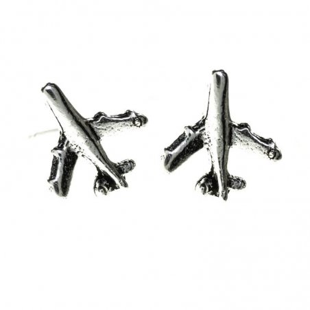 Pendientes avión Plata de Ley