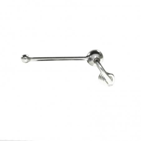 Piercing para nariz aro con bola Plata de Ley 925