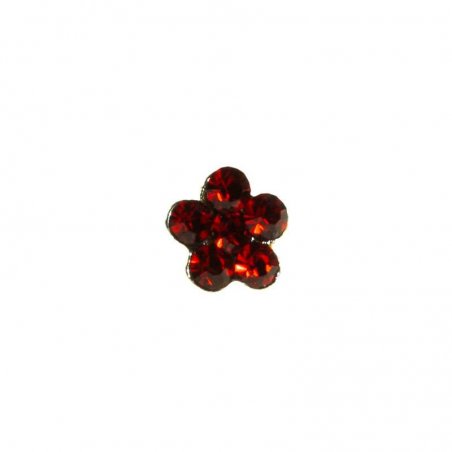 Piercing para nariz flor de circonitas Plata de Ley 925