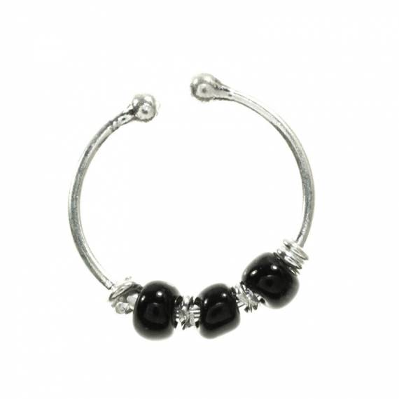 Aro falso estilo étnico Plata de Ley 925