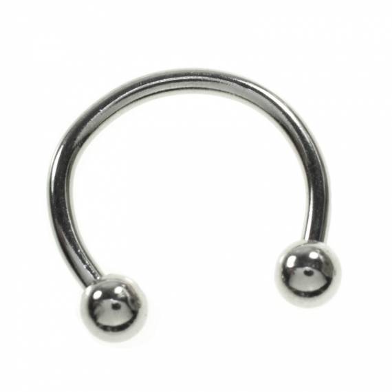 Aro abierto doble bola acero quirúrgico 2