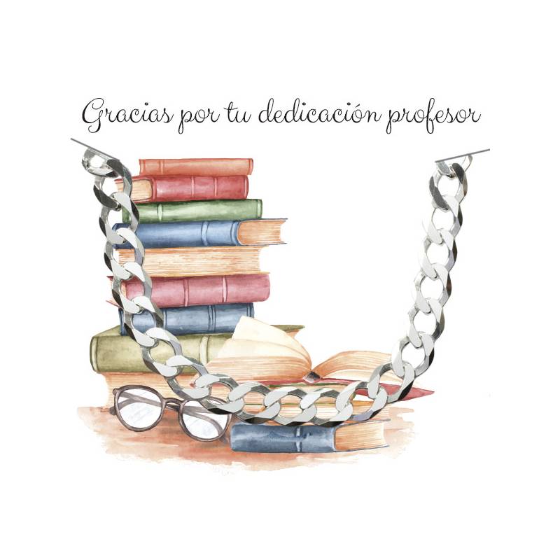 Pulsera para profesor Plata de Ley