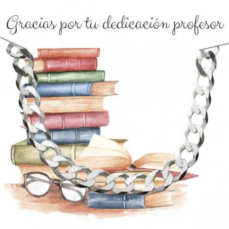 Pulsera para profesor Plata de Ley
