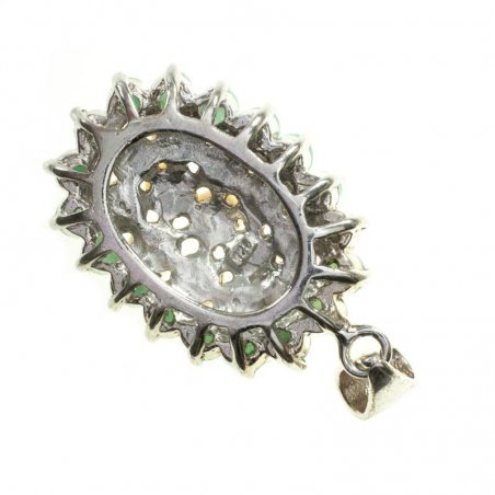 Colgante perlas y piedras