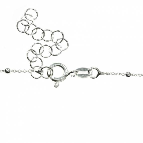 Pulsera ajustable con lazos colgantes Plata de Ley 2