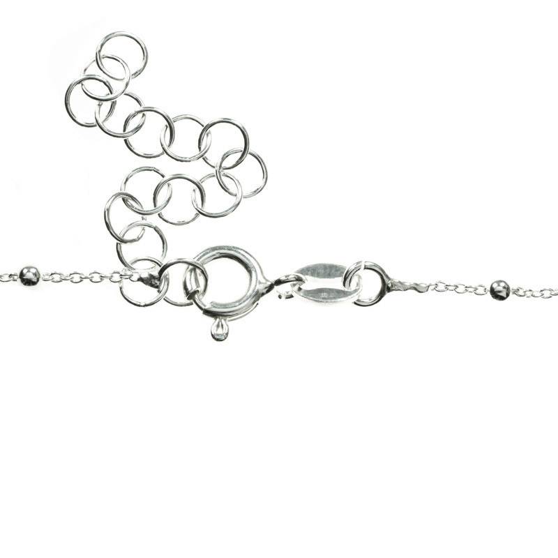 Pulsera ajustable con lazos colgantes Plata de Ley