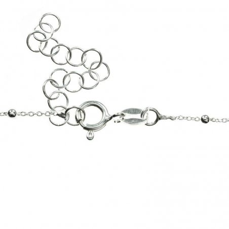 Pulsera ajustable con lazos colgantes Plata de Ley