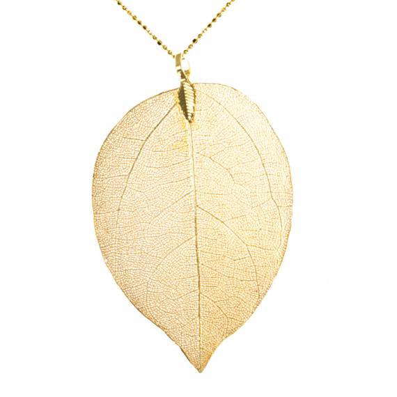 Collar hoja con mensaje para regalar