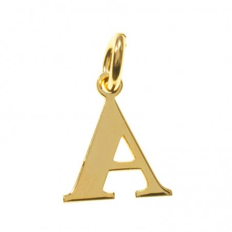 Collar letra inicial dorado