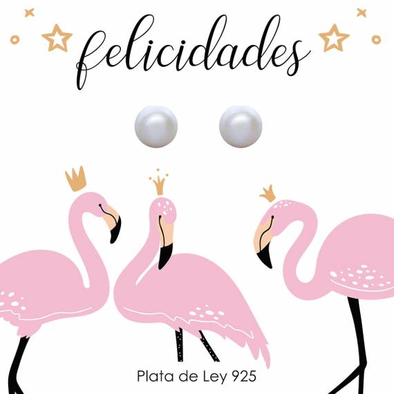 Pendientes perla cultivada Plata de Ley