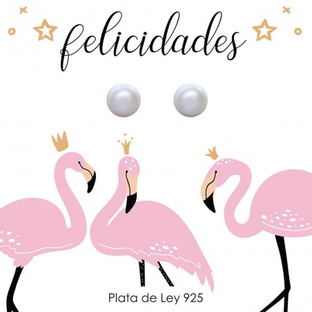 Pendientes perla cultivada Plata de Ley