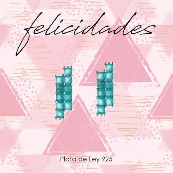 Pendientes Blue Sea Plata de Ley