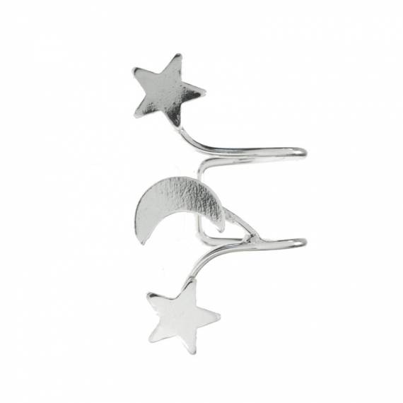 Ear cuff estrella y luna 2