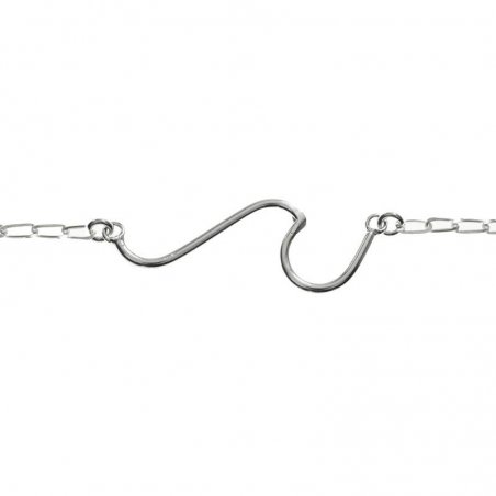 Collar entrepieza ola Plata de Ley