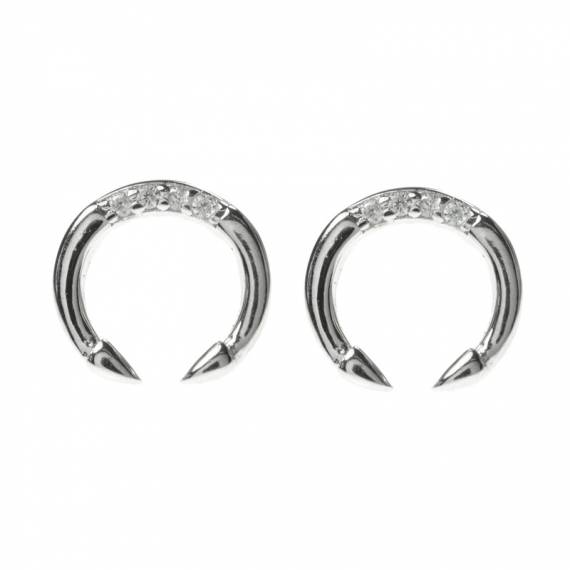 Pendientes luna invertida