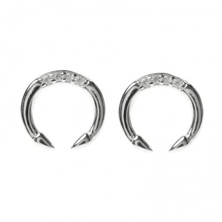 Pendientes luna invertida