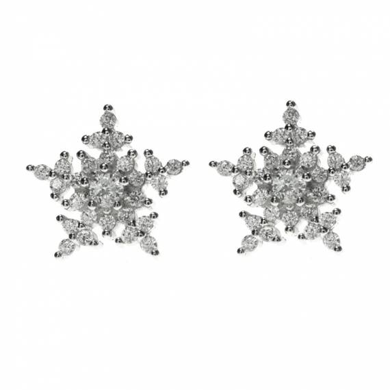 Pendientes copo de nieve