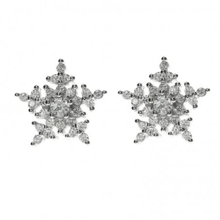 Pendientes copo de nieve