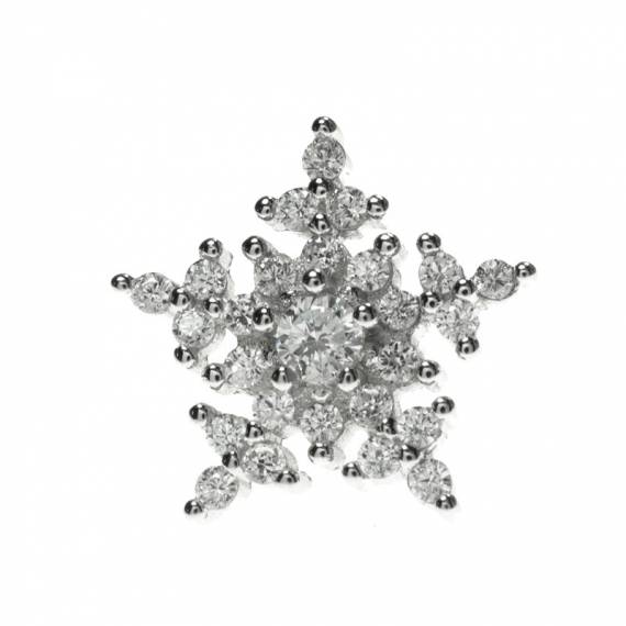 Pendientes copo de nieve 2