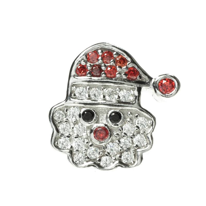 Pendientes Papá Noel Plata de Ley