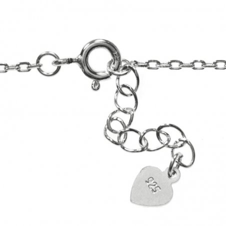 Pulsera entrepieza ratona Plata de Ley