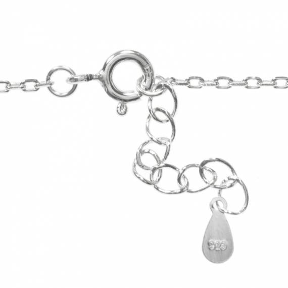 Pulsera ajustable luna invertida Plata de Ley 2