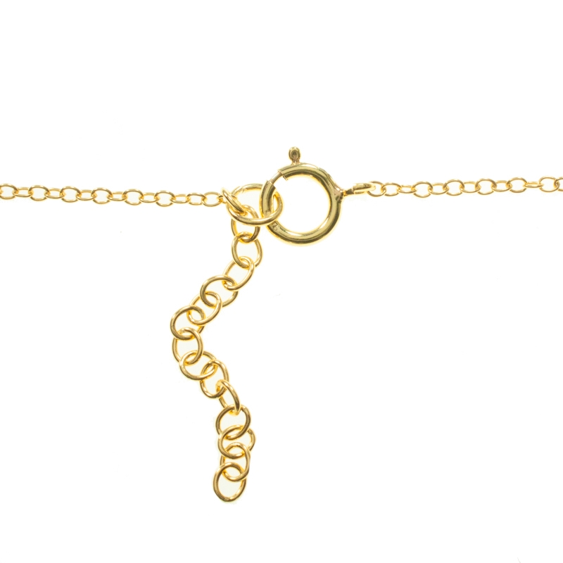 Collar círculos dorado Plata de Ley