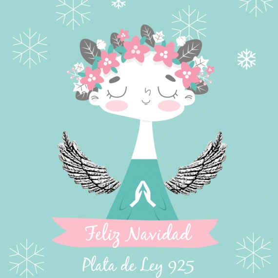 Pendientes alas de ángel Plata de Ley