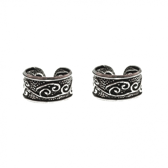 Pendientes ear cuff étnicos Plata de Ley