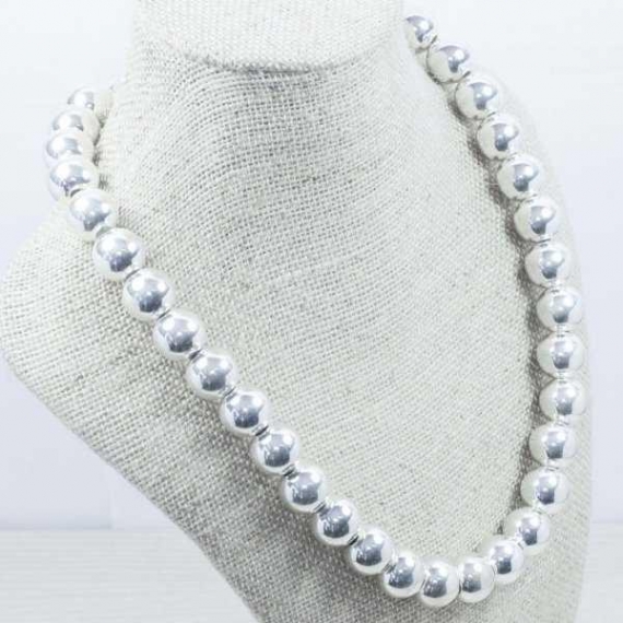 Collar bolas Plata de Ley 2