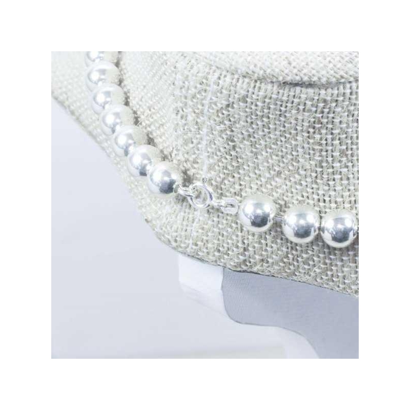 Collar bolas Plata de Ley