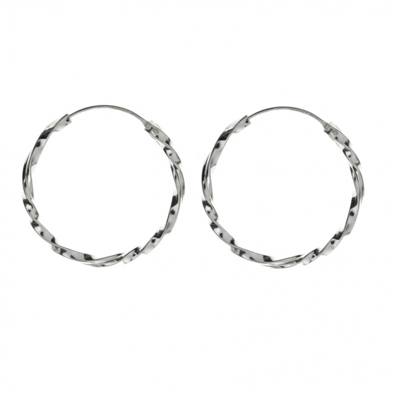 Pendientes aro fino retorcido