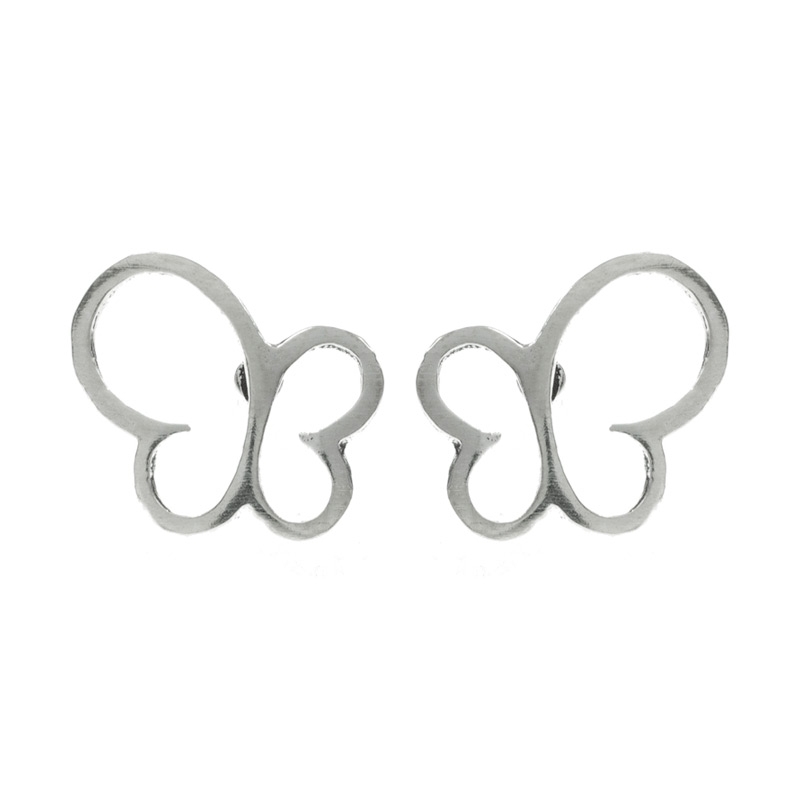 Pendientes mariposa Plata de Ley
