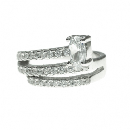 Pendiente ear cuff brillo Plata de Ley