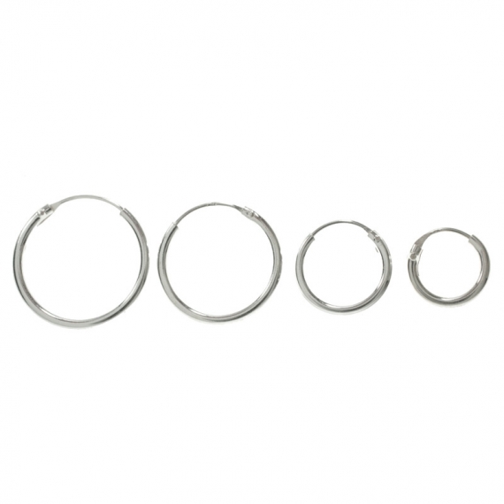 Aros clásicos Plata de Ley 925