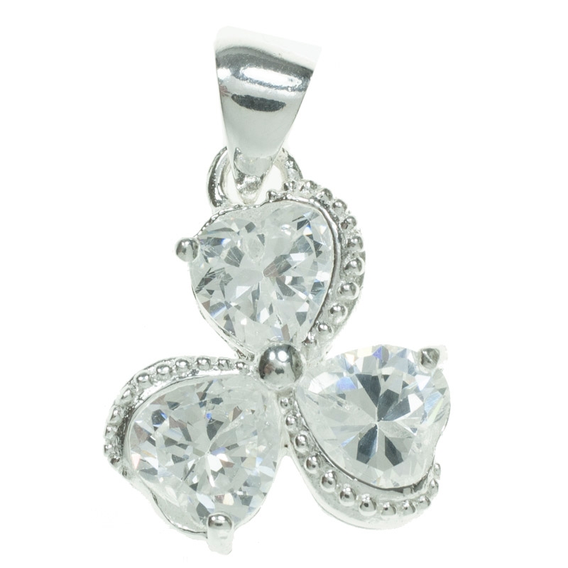 Conjunto Zirconia triple corazón