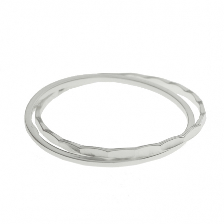 Anillo doble entrelazado Plata de Ley 925