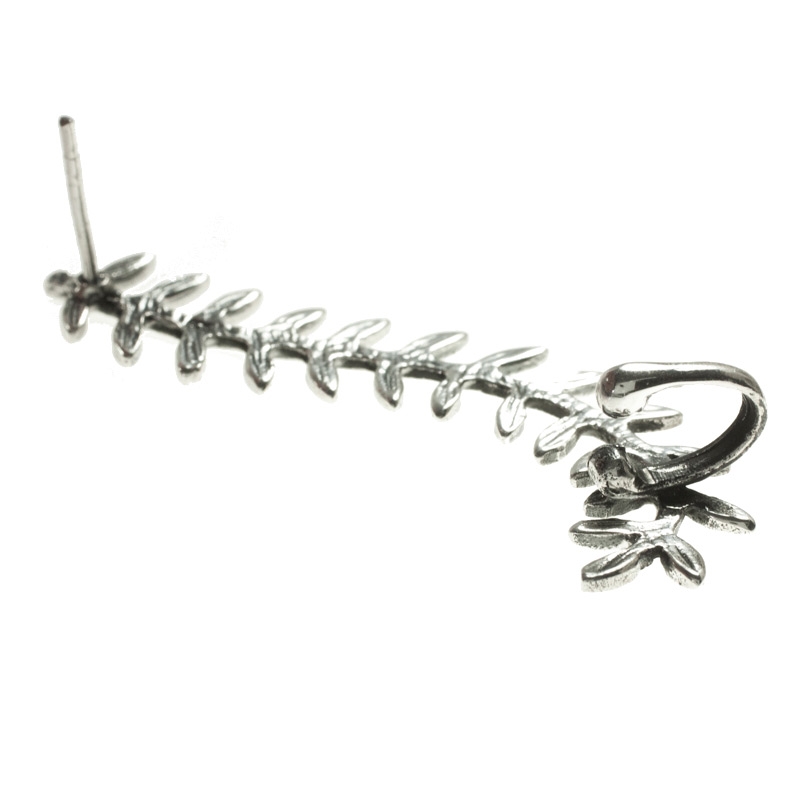 Pendiente Gran Trepador hojas Plata de Ley