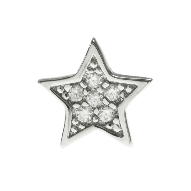 Pendientes asimétricos luna y estrella de...